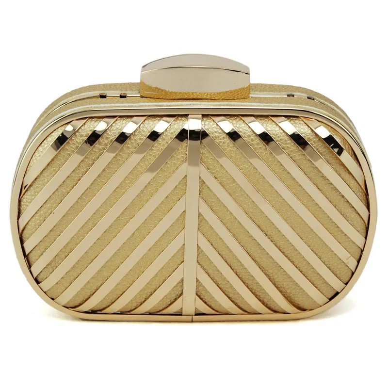 

2014 g128 metal cutout stripe bag fashion evening bag day clutch