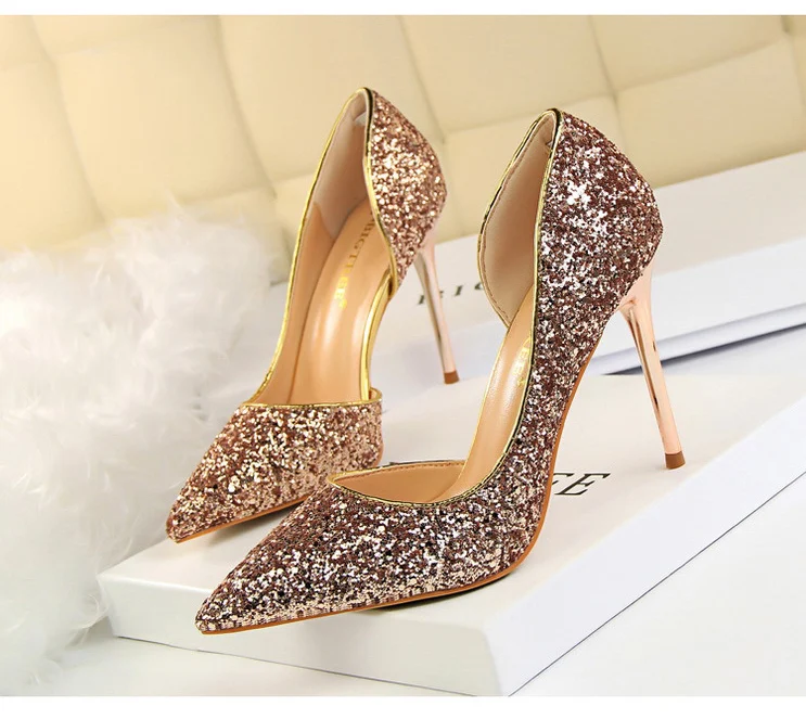 BLING HIGH HEELS GLITTER SHOES