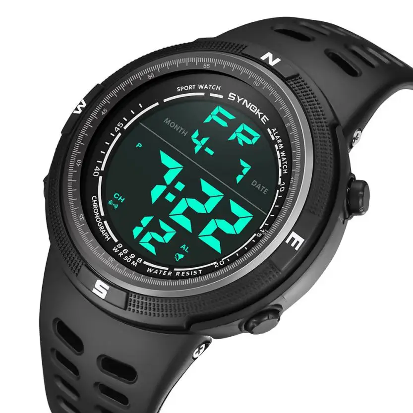 Men's Fashion Sports smart Watches Chrono Countdown Men Waterproof LED Digital Watch Man military Clock Relogio Masculino #C Men's Fashion Sports smart Watches Chrono Countdown Men Waterproof LED Digital Watch Man military Clock Relogio Masculino #C