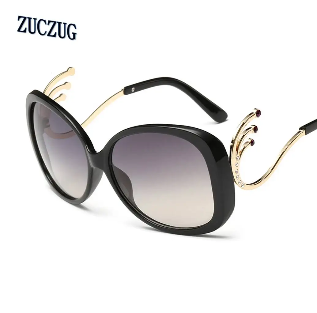 Fashion Ladies Sunglasses Unique Style Oversized Plastic Frame