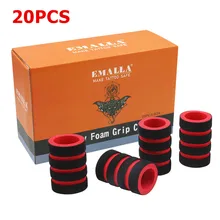 EMALLA 20 шт Одноразовые стерилизованные накладки для татуировки из пены памяти 22 мм Упакованные для нержавеющей стали или одноразовые держатели с иглами для татуировки