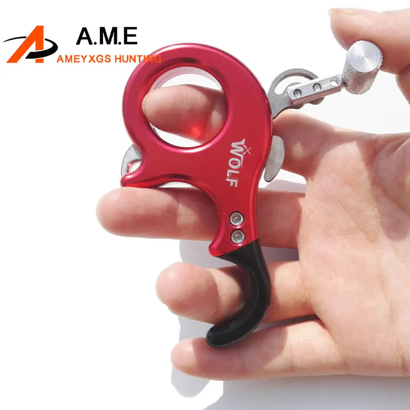 

Red 3 Fingers/4 Fingers Free Exchange Trigger Release Compound Bow Stainless Steel Archery Outdoor Shooting Recurve Bow Camping