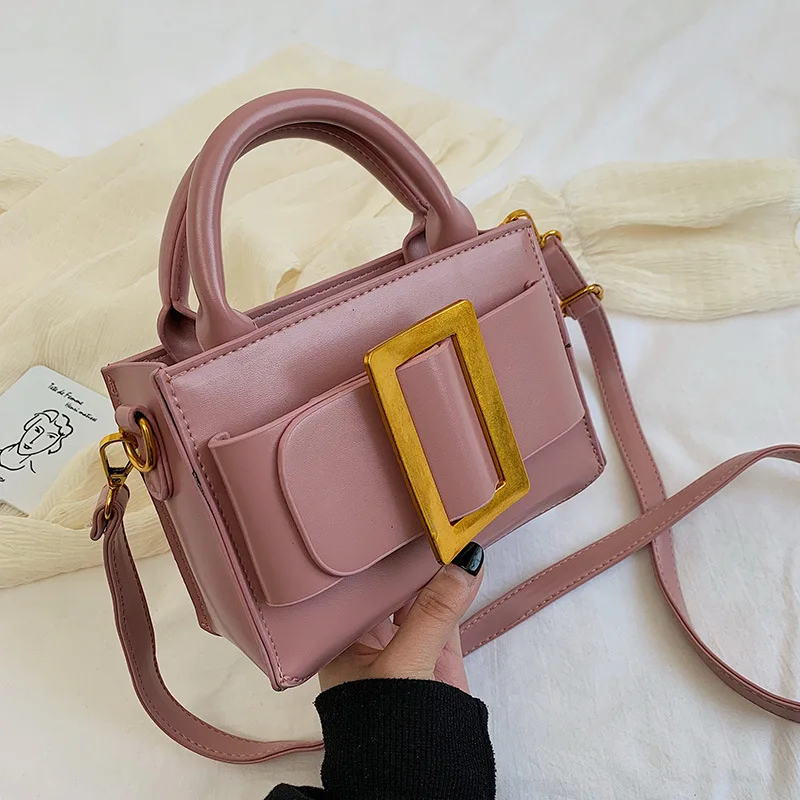 

Baggage Girl 2019 New Net Red Small Square Baggage with Simple Texture and Single Shoulder Individual Hand-held Inclined Tide