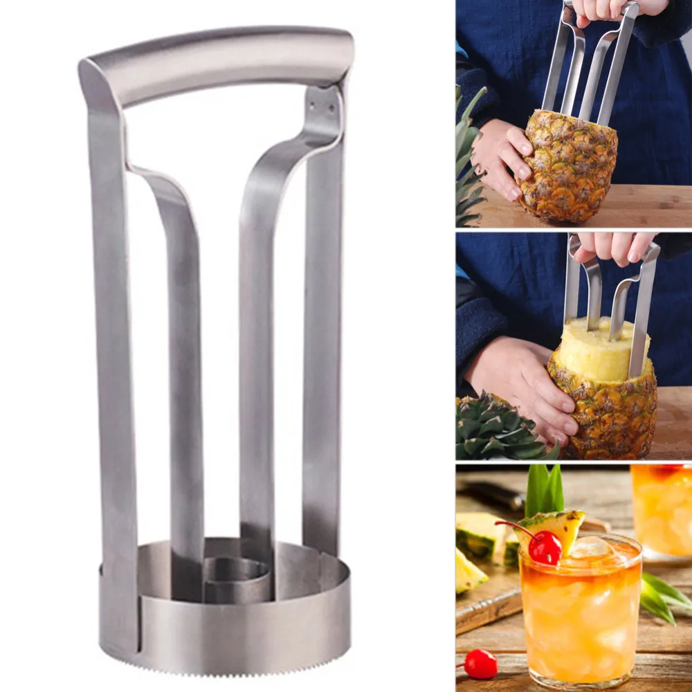 

Stainless Steel Fruit Pineapple Slicer Accessories Kitchen Tool Pineapple Peeler Knife Cutter