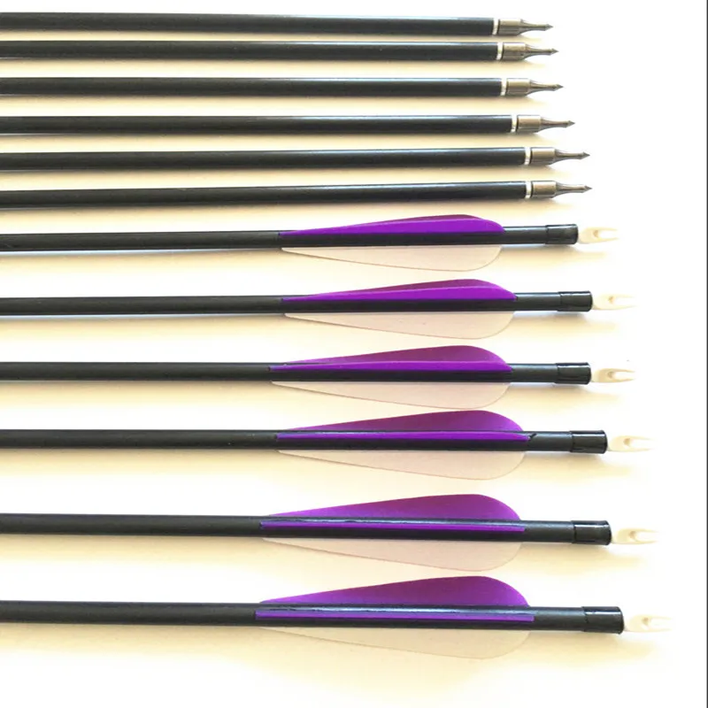 6 12 24PCS Fiberglass Arrows 8 OD