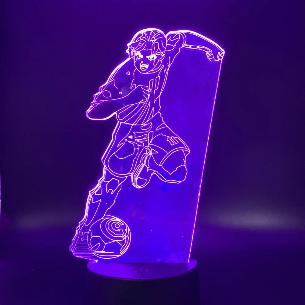 

Manga Captain Tsubasa Football Player Figure 3d Led Night Light Indoor Room Kids Nightlight Kyaputen Tsubasa Table Lamp Bedside