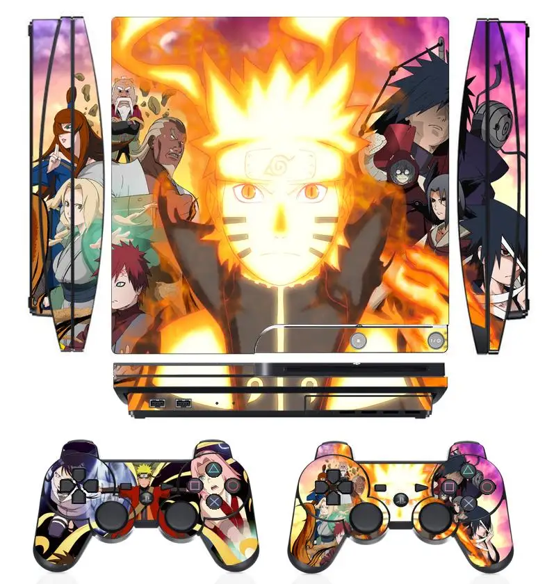 

274 Vinyl Skin Sticker Protector for Sony PS3 Slim PlayStation 3 Slim and 2 controller skins Stickers
