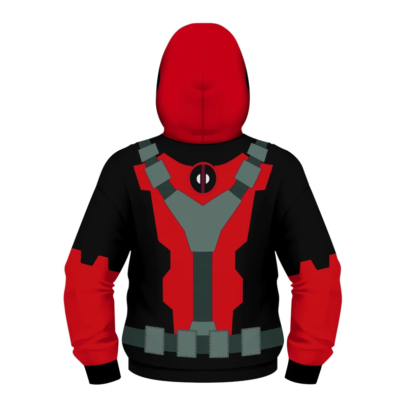 Fans Made Unisex Hoodie Iron Spiderman 3D Printed Long Sleeve Baby Hoodie Casual Tops Children's Deadpool Pullover Hoodie