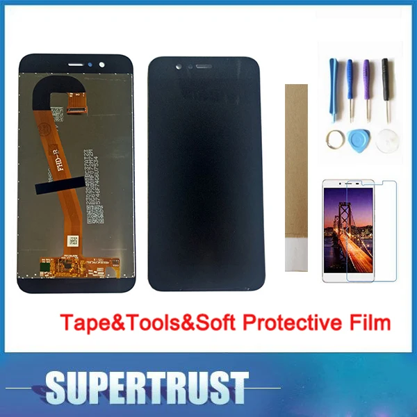5 &quotдля Huawei Nova2 Nova 2 PIC AL00 L09 L29 ЖК дисплей сенсорный экран Замена 3 цвета с лентой и