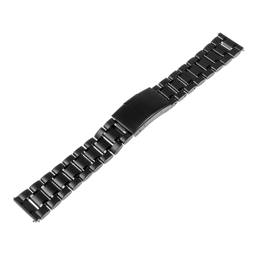 Ремешок для часов из нержавеющей стали мужчин и женщин Seiko Citizen Casio черный