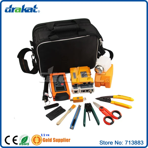 

14pcs Professional Fiber Optic Tool Kit Bag