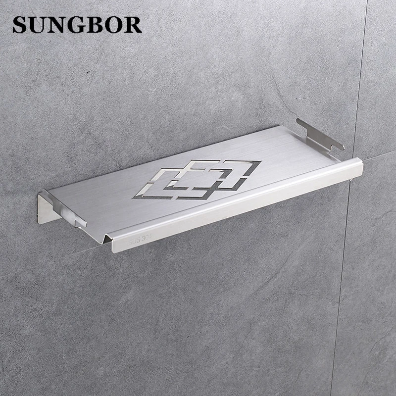 Bathroom Shower Shelf Stainless Steel 33 Cm Caddy Bath Bathroom Shower Shelf Stainless Steel 33 Cm Caddy Bath Kitchen Floating 1 8 Mm Extra Thick Brushed Zg 17064l In Shelves From Home