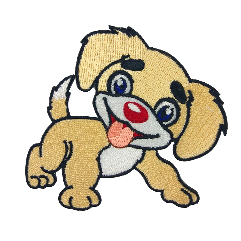 

Cute Dog Patch For Clothing Baby 'S Backpack Decoration Patches Small Applique Small Animal Iron On Patch Embroidered Badges