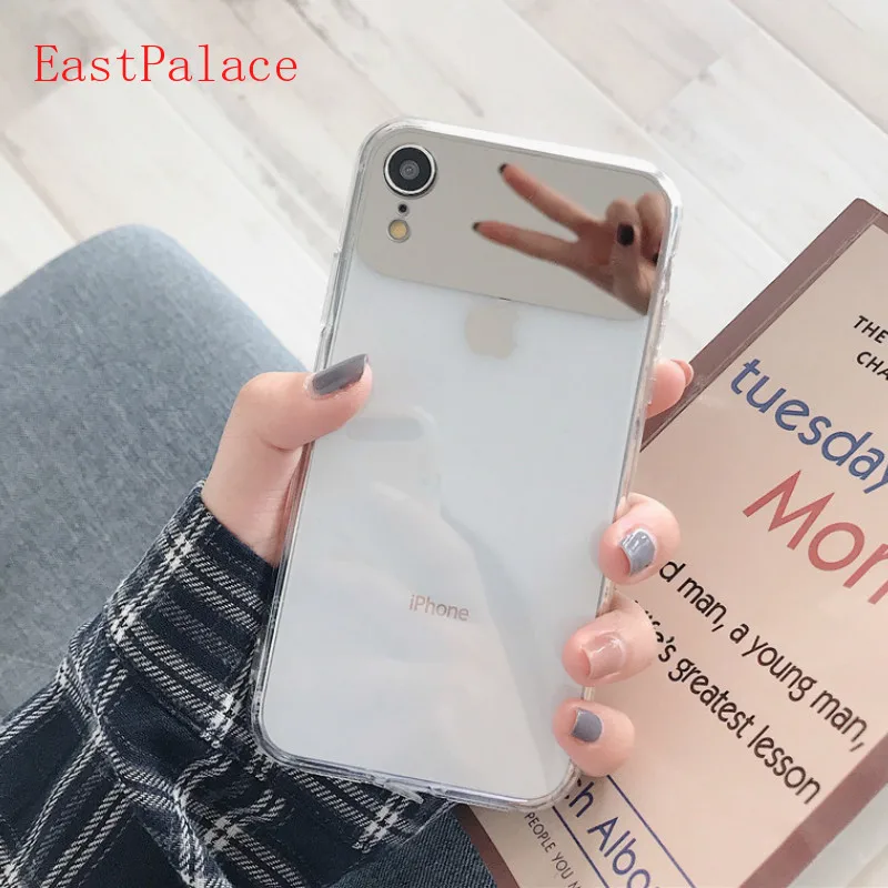 Transparent Make Up Mirror Case for IPhone X XS MAX XR 8 7 8plus IPhone7plus Phone Kawaii Tpu Clear Cover Wholesale 10pcs/lot |