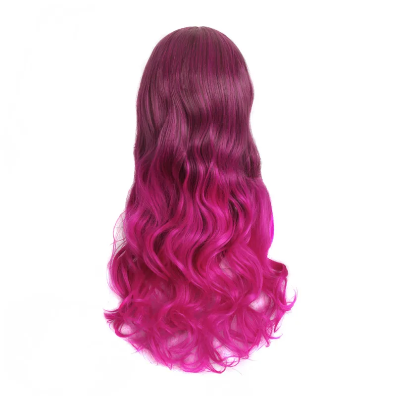 MapofBeauty 70 см длинные парики для женщин Ombre цвет радуги розовый синий синтетические волосы косплей парик термостойкие поддельные волосы Pelucas - Цвет: #35