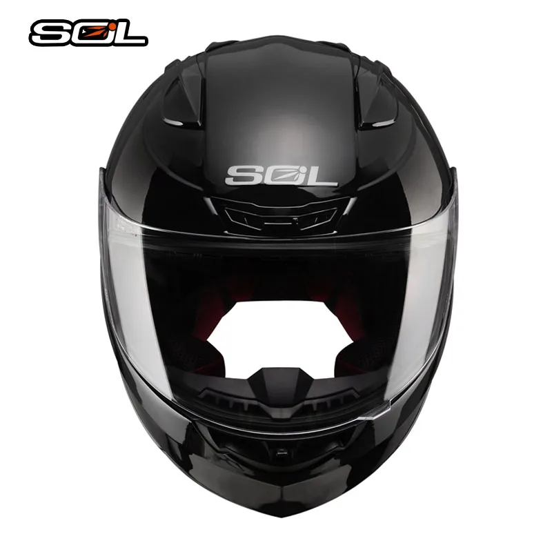 

SOL Full Face Motorcycle Helmet Casco Motocross Racing Helmet Capacetes Safety Helmet for Heavy Motorcycle High end ABS Material