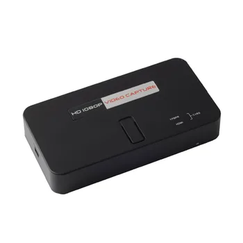 

EC284 HD Video Capture Box SD Card Recording Support Remote Control Game Video Capture Box DVR Card Black