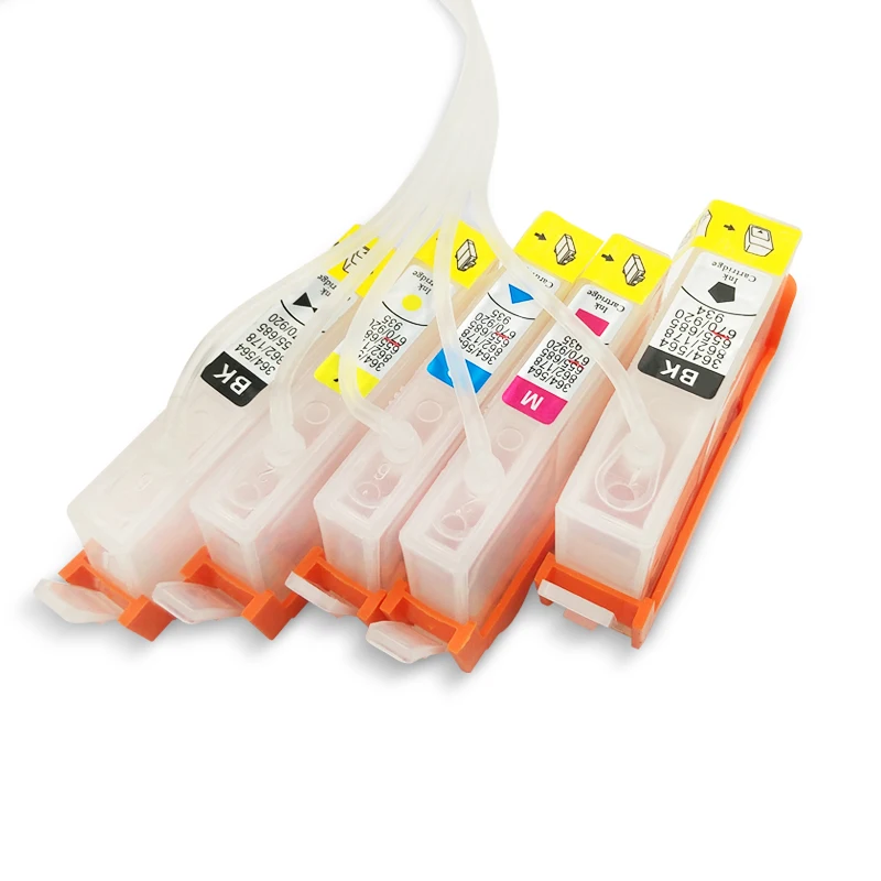 5 ألوان لل hp 564 564XL مستمر الحبر نظام العرض كيبك الحبر خزان ل hp 6510 6515 6520 6525 7510 7520 7525 c410a c309a b210a