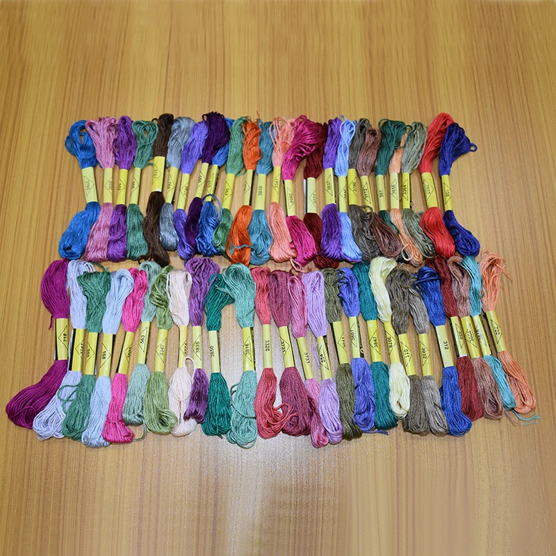 50colors 50pcs/lot Similar DMC Threads Cross Stitch Cotton Embroidery