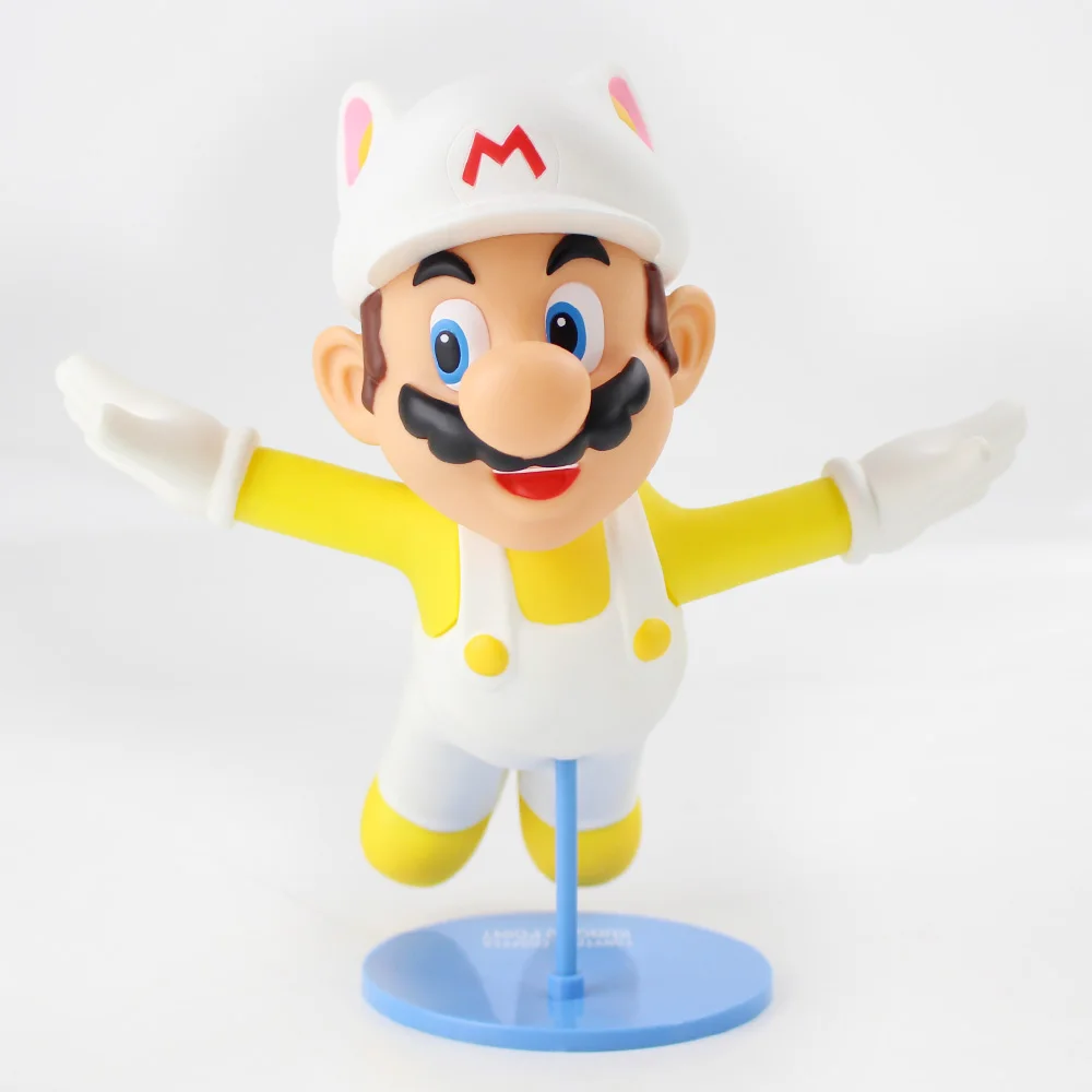 22 см Горячая игра белого цвета с принтом из мультфильма шляпа фигурка ПВХ игрушки