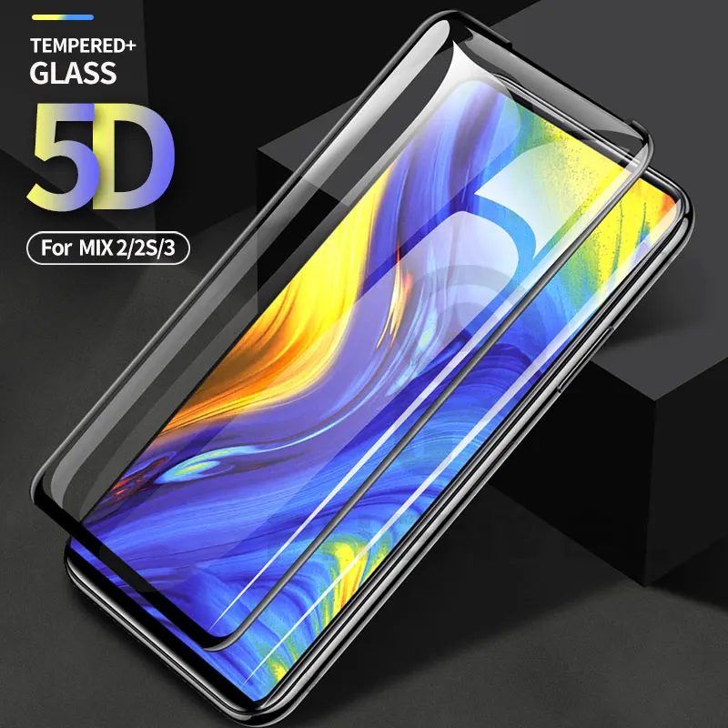 

Oleophobic Protective glass For xiaomi mi mix 3 2s Full Cover Screen Protector xiomi Mi mix 2s 3 2 5D Tempered Glass film Mix3
