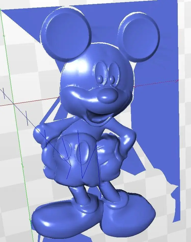 Модель Mickey_Mouse relief для ЧПУ в формате STL файл 3d artcam|for cnc|3d model reliefrelief |