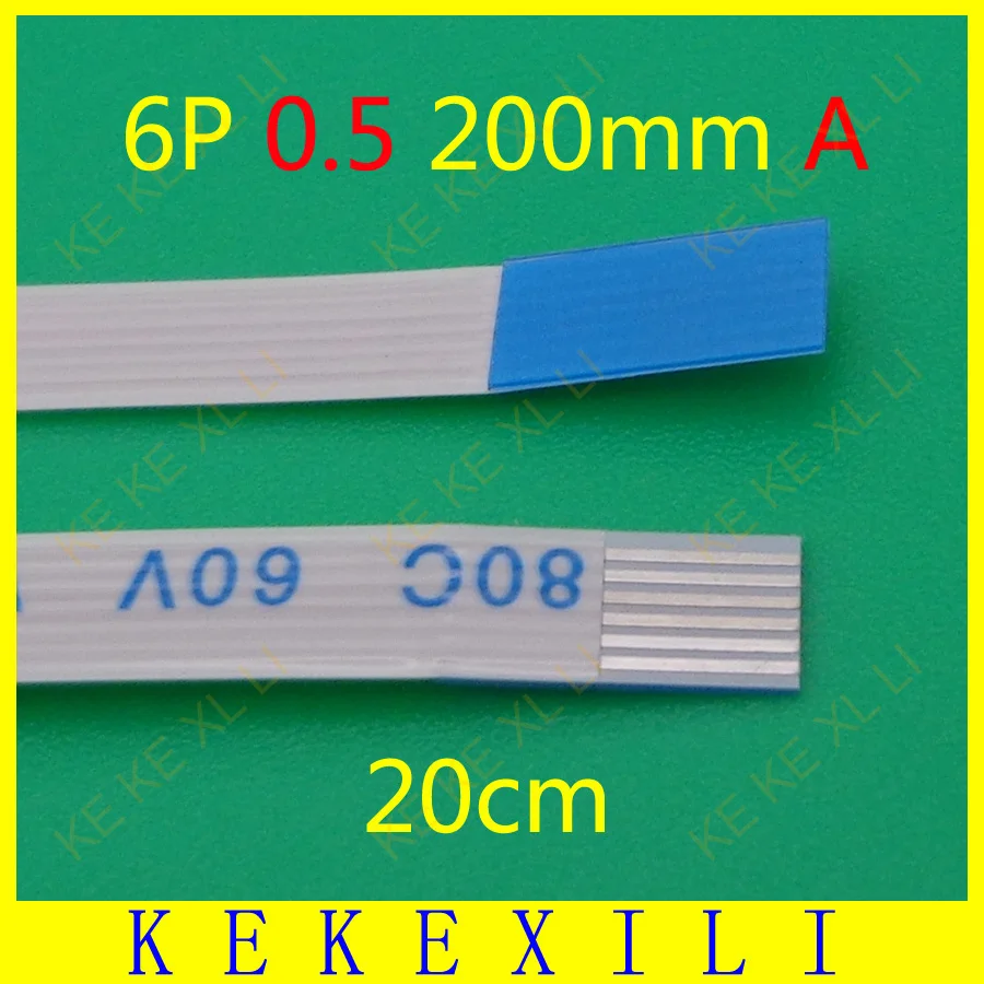 Гибкий плоский кабель FFC FPC 0 5 мм 6 штифтов длина 200 ширина 3 мм|6 pin|6 pin ribbon cableflexible cable