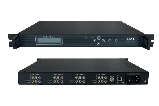 4в1 ASI HD декодер(ASI in, 4* AV+ 4* HDMI out) HDMI out sc-5303