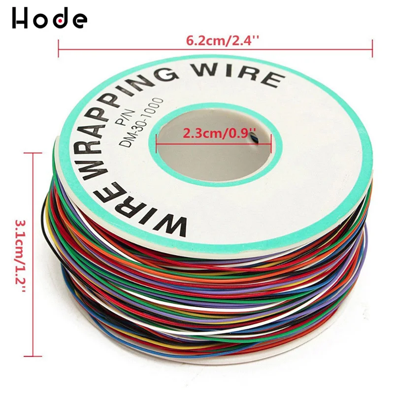 1 рулон оберточной проволоки 30AWG 0 25 мм оловянный медный провод оберточный