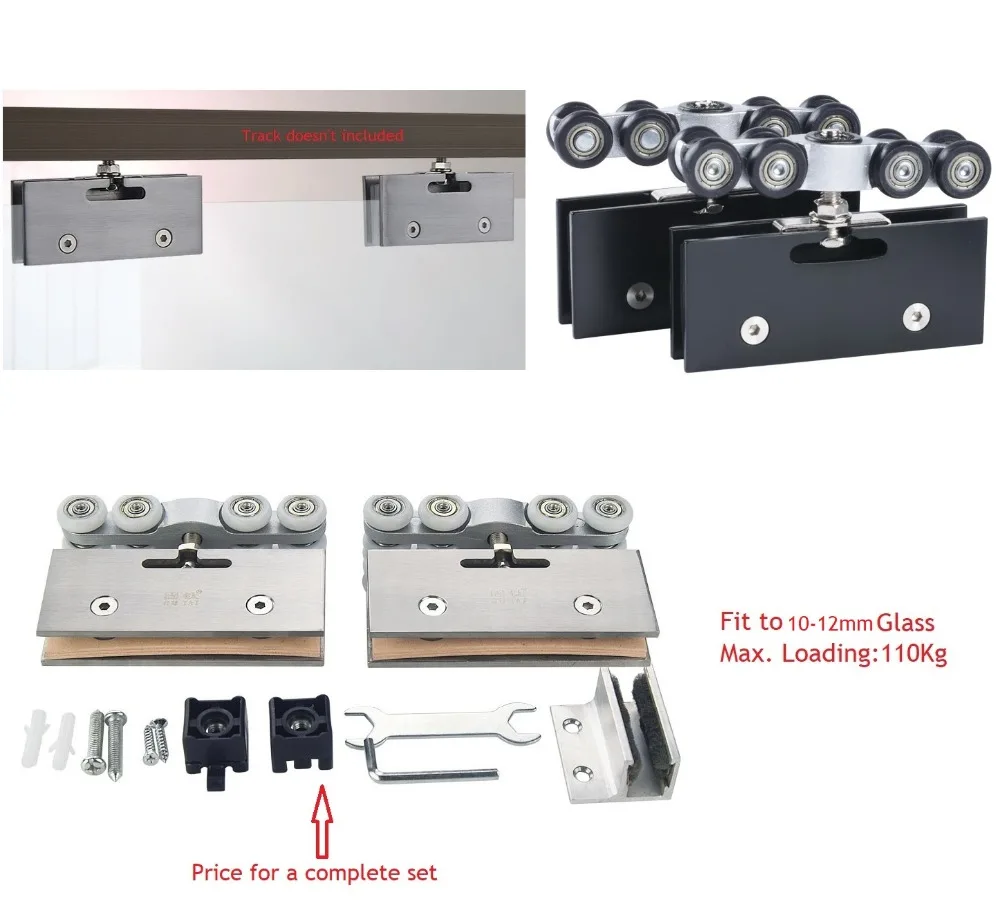 Premintehdw Top Hung 304 Stainless Steel Shower Box Partition Sliding