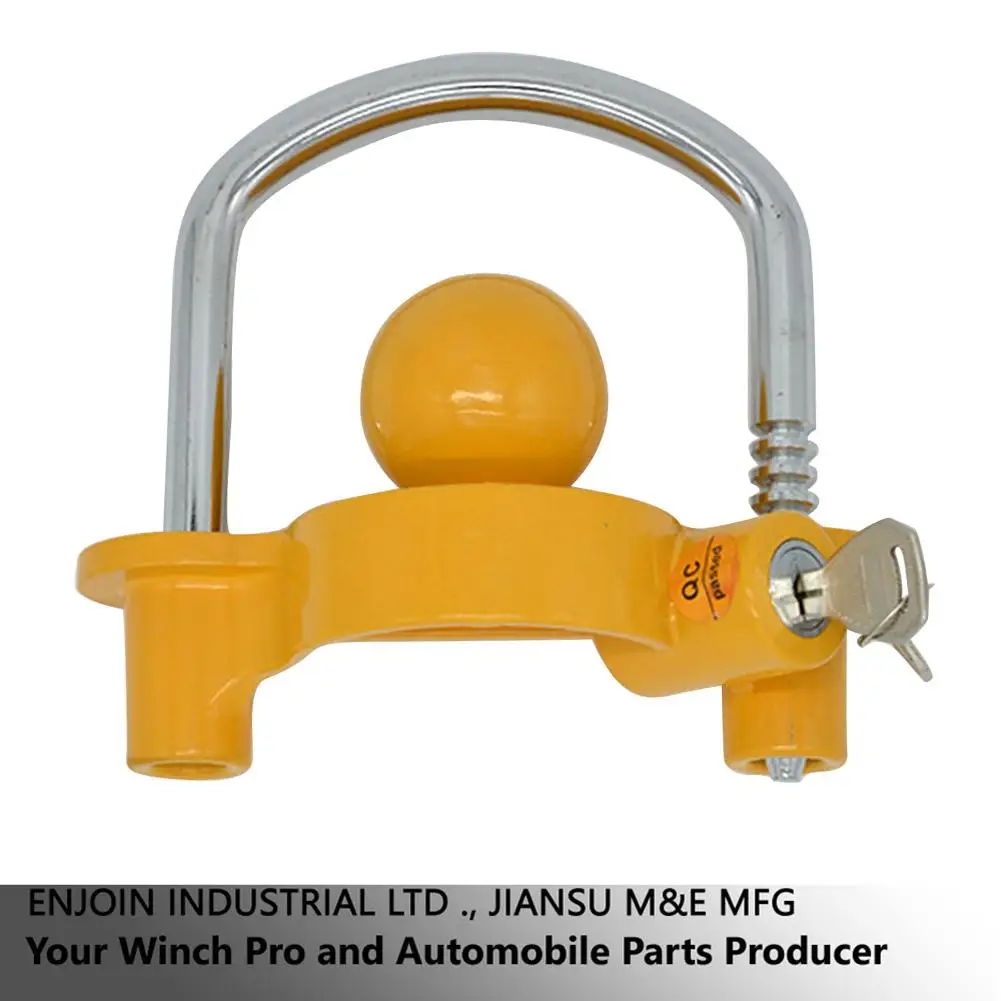  Heavy Duty Lock Universal Trailer Hitch Security Lock Adjustable Anti-Theft Storage Towing Coupler 