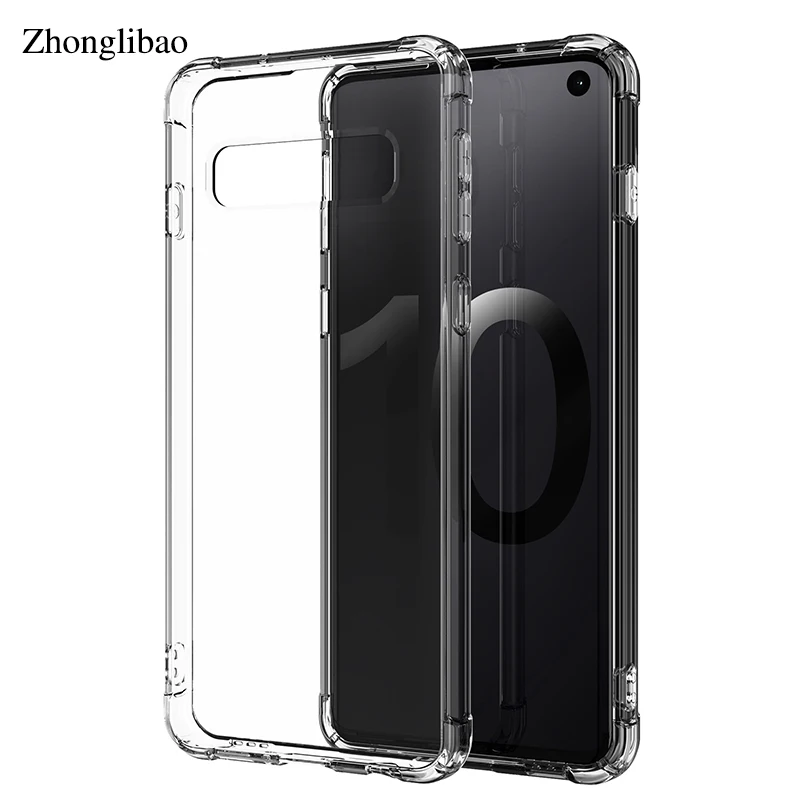 Силиконовый чехол с подушкой безопасности для Samsung Galaxy S10 S10E Note 10 9 8 S9 S8 Plus S7 EDEG J4 J6 J8