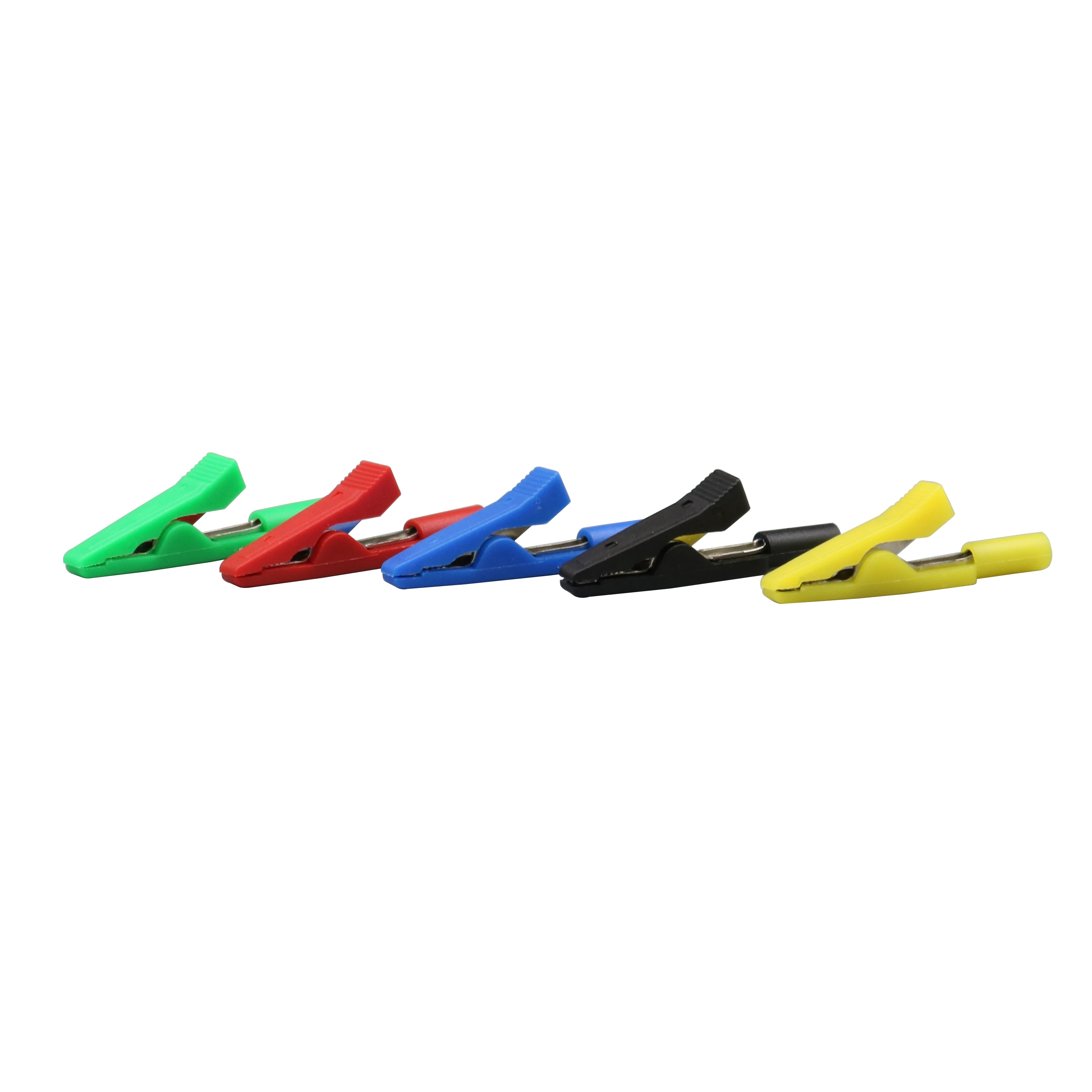 

5Pcs Multi Color Insulation Mini Alligator Clip Test Clip to 2mm Banana Jackg Multimeter Battery Automotive Test