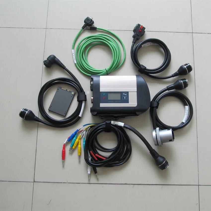 

2017 high quality mb star c4 with newest software 250gb ssd sd connect wifi with five cables cars and trucks diagnostic tool