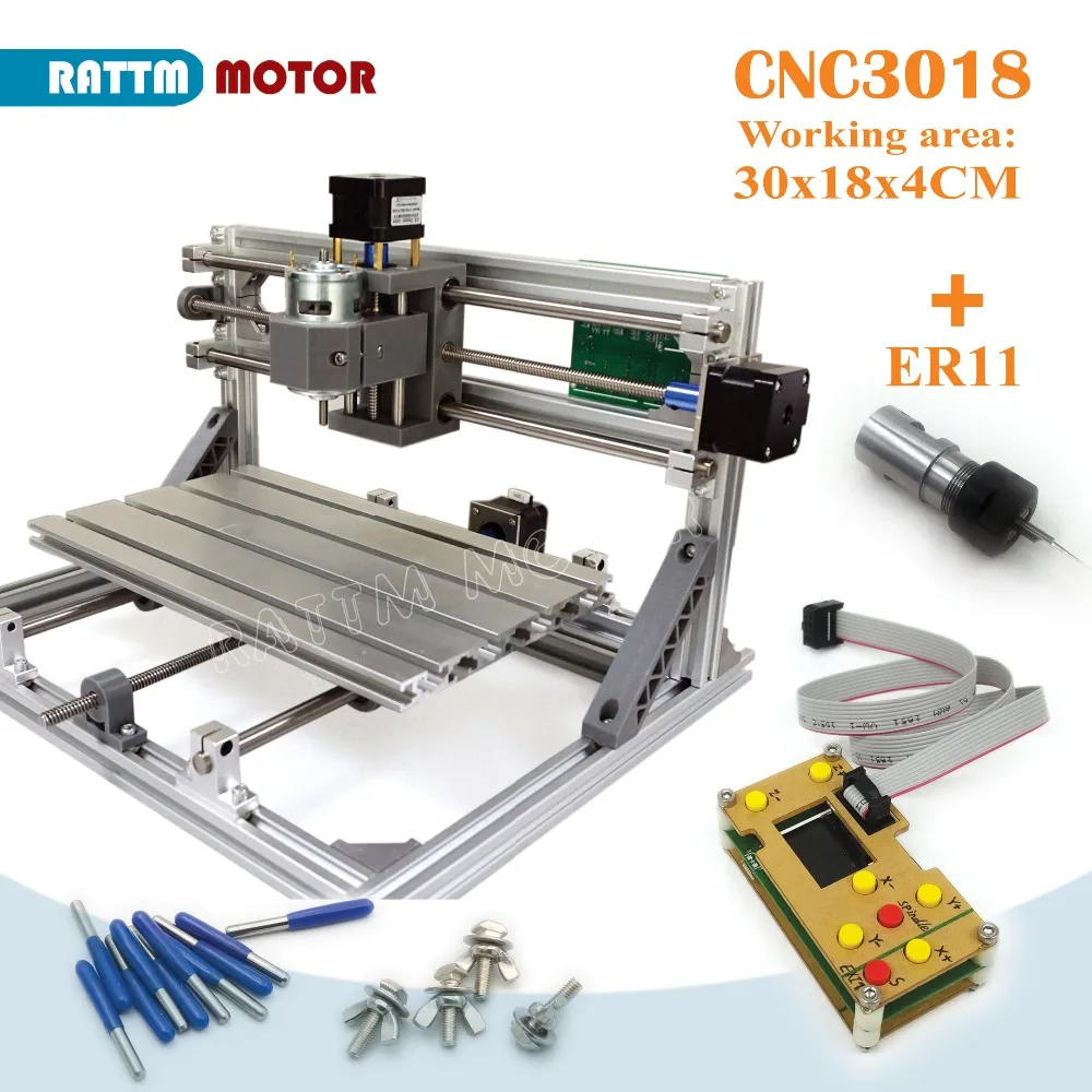 В ЕС! CNC 3018 GRBL управление Diy станок с ЧПУ 30x18x4,5 см, 3 оси Pcb ПВХ фрезерный станок древесины маршрутизатор лазерная гравировка v2.5