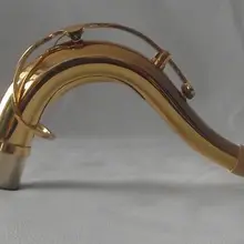 Тенор для саксофона на шею золотой лак латунный материал 28 мм