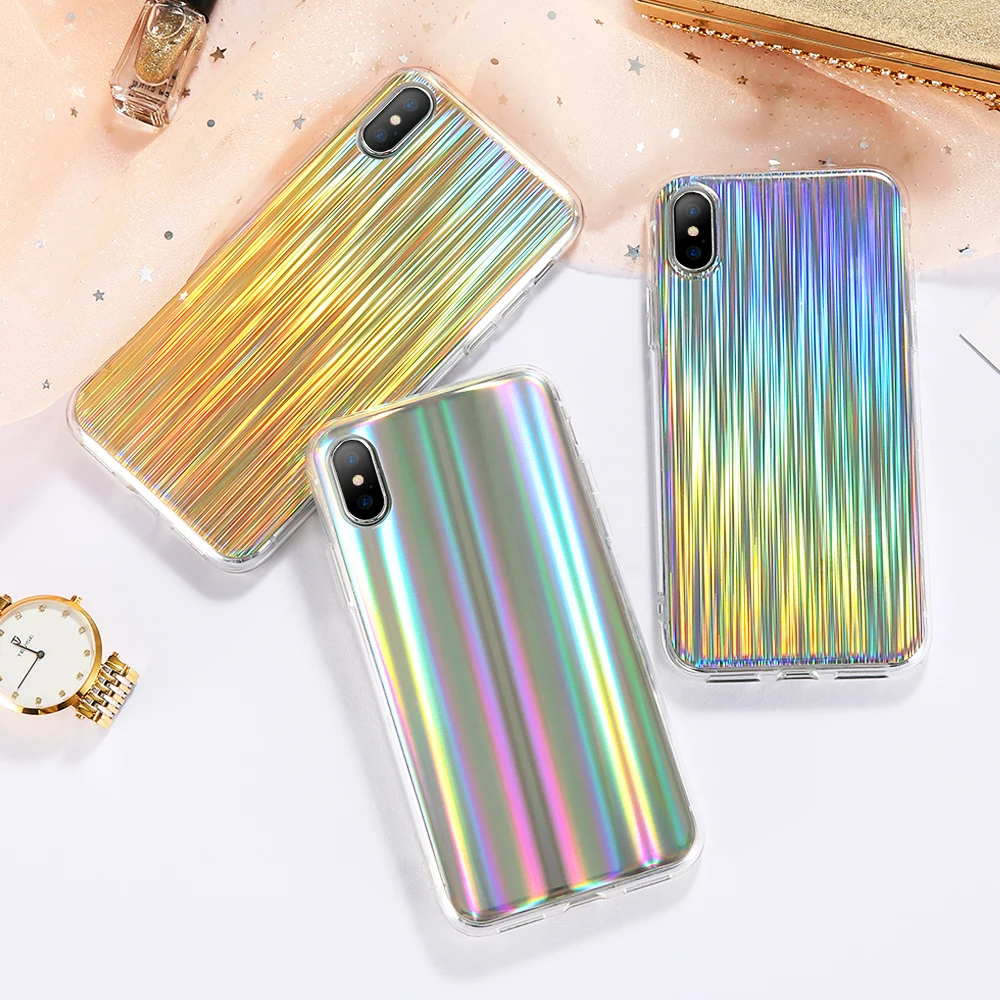 KISSCASE блестящие Чехлы для iPhone 7 6 6s 8X10 роскошный блестящий силиконовый ультра