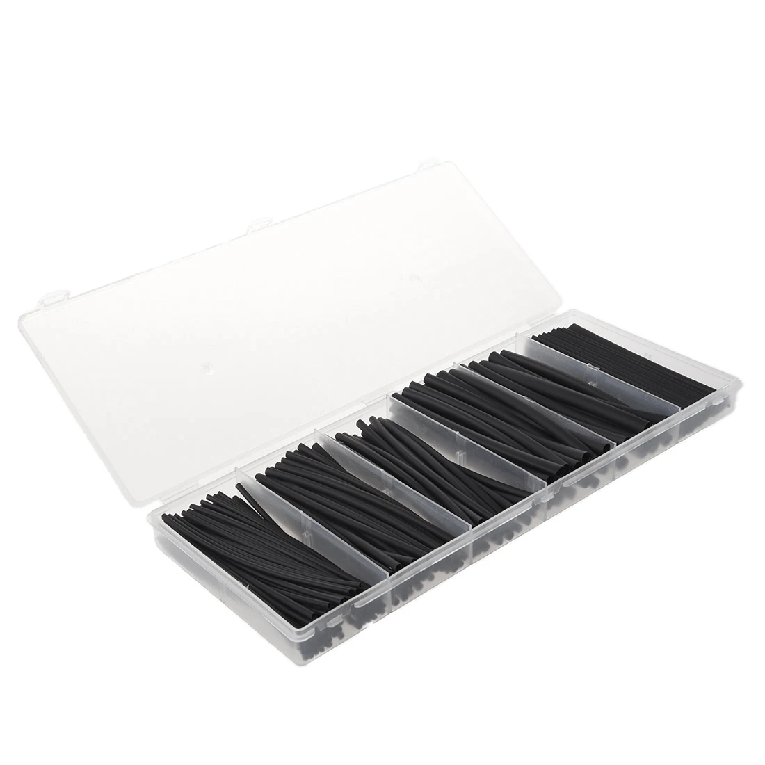 

160Pcs Black Heat Shrink Tube Assorted Cable Wire Wrap Insulation Sleeve Box