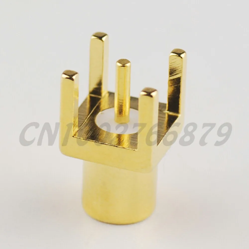 100pcs RF electrical connector 75ohm MCX thru hole Female Jack PCB