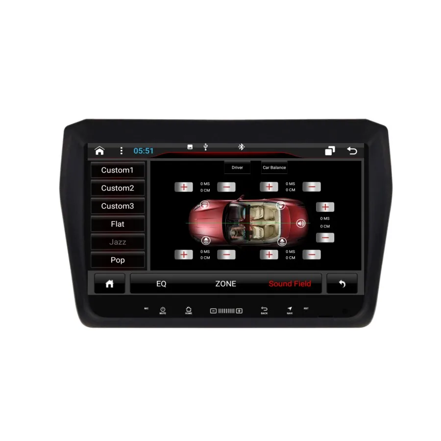 Top OTOJETA DSP stereo carplay android 8.1.2 car radio for 2017 Suzuki SWIFT Gps navigation ips screen video player tape recorder 5