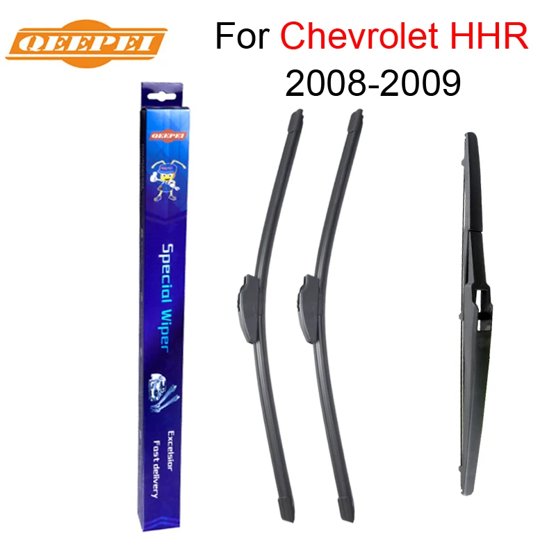 QEEPEI Front and Rear Wiper Blade no Arm For Chevrolet HHR 2008 2009 High quality Natural Rubber