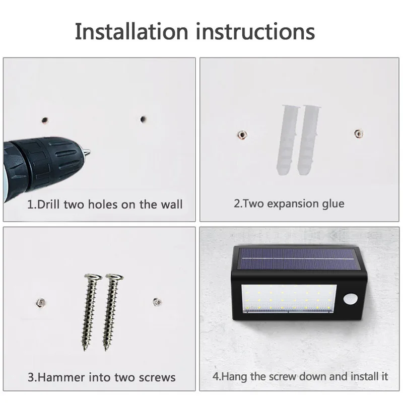 32LED Solar Motion Sensor Wall Lights (7)