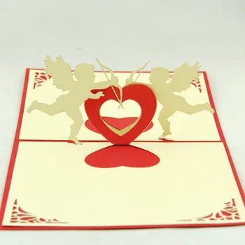 

Qubiclife Cupid love love life cubic stereo 3D Valentine greeting cards