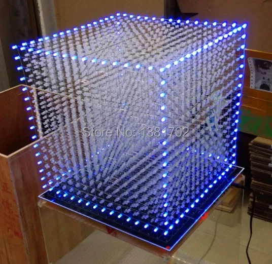 LETOO 3D16 LED CUBE/16x16x16 LED Cube DIY Suit/Is much larger than 3d8s