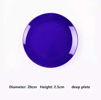 

Dishes & Plates 20cm diameter Retro ceramic deep plate hot Japanese Porcelain dishes creative steak dish DinnerwareTTC07.11