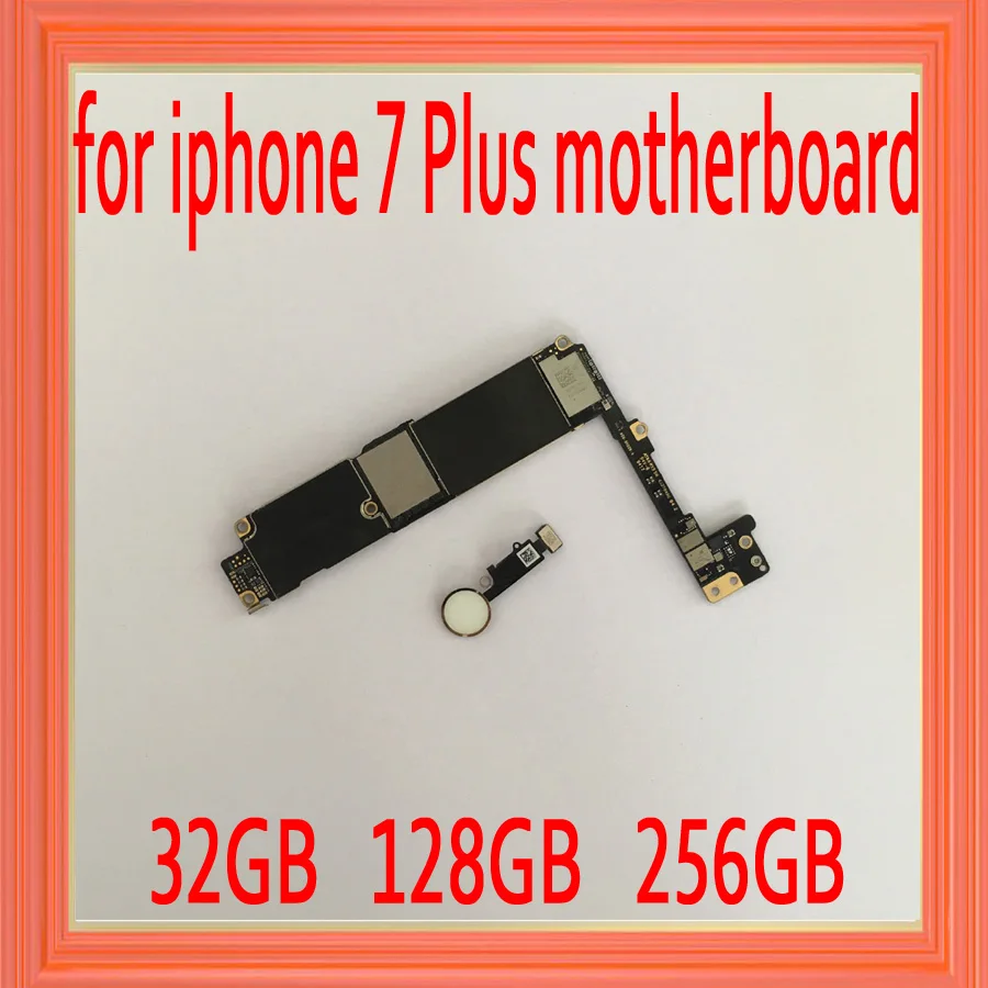 

Gold Original unlocked for iphone 7 plus Motherboard with Touch ID,with IOS System for iphone 7P Logic boards,Good Working