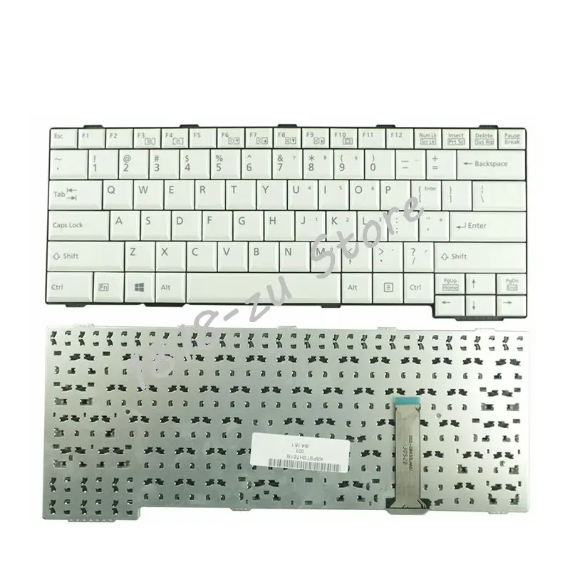  YALUZU  for fujitsu Lifebook SH761 SH560 SH561 s752 SH760 E751 S761 S561 US keyboard white CP442331