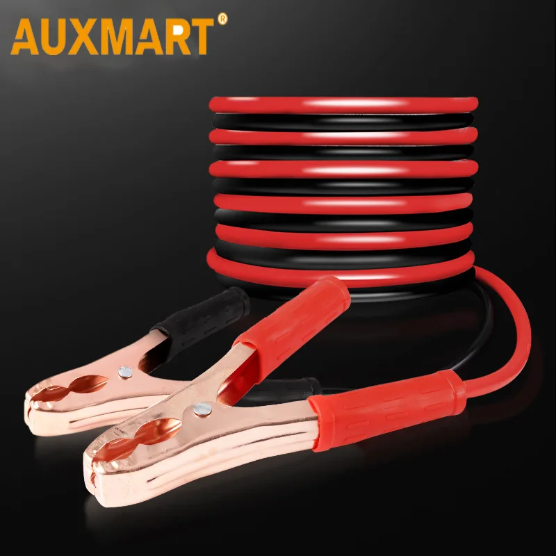 Auxmart 2 M 500AMP coche batería Booster Cable encendido de emergencia arranque salto cables de alambre para el coche Van SUV arranque clips Auxmart 2 M 500AMP coche batería Booster Cable encendido de emergencia arranque salto cables de alambre para el coche Van SUV arranque clips