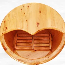 Кедровая бочка ванна для ног баррель с крышкой умывальник толстые ванна для ног баррель