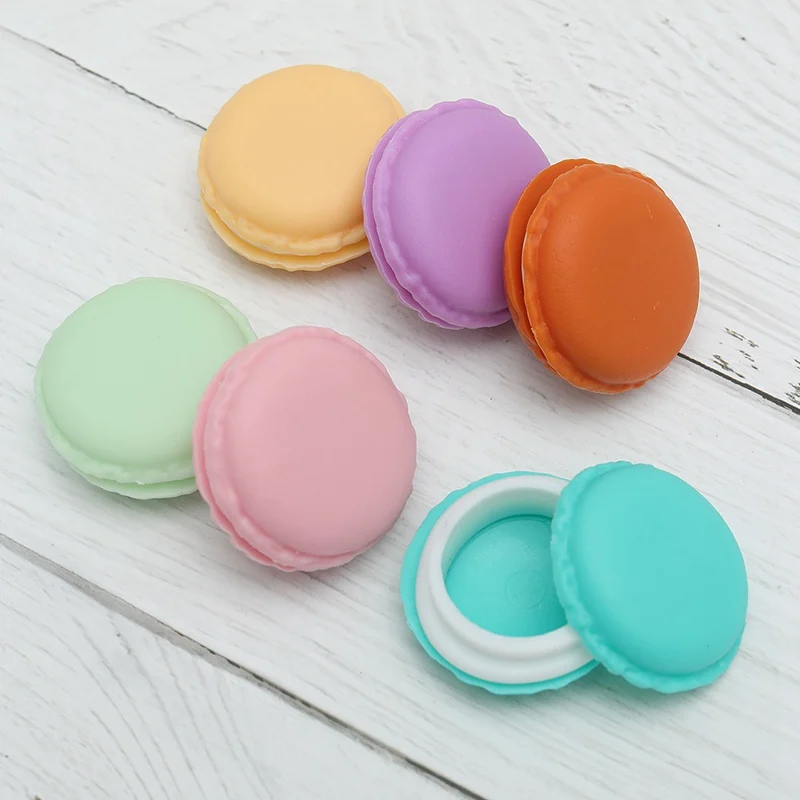 

1 Pcs Portable Candy Color Mini Cute Macarons Jewelry Ring Necklace Carrying Case Organizer Storage Box 6 Colors